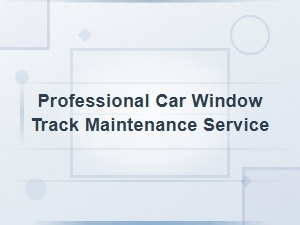 Professional Car Window Track Maintenance and Regulator Replacement Steps Guide