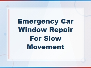 Fixing Slow Car Windows with Track Lubrication